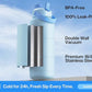 40 oz Insulated Water Bottle with 2-in-1 Straw and Spout Lid, Keep Cold 24H, Leak-Proof, BPA-Free, Double Wall Stainless Steel Water Bottle for Sports, Gym, Travel, and School (Sea Breeze)