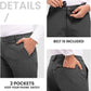 TBMPOY Men's Snow Ski Hiking Pants Waterproof Winter Fleece Lined Pants Camping Skiing Ice Fishing Pants with Belt