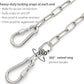25ft Dog Chains for Outside - Heavy Duty Tie Out Chain Leash Great for Small to Large Dogs Up to 200Lbs - Chew Proof Long Chain for Yard Camping or Travel