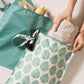 Tiny Twinkle Mess-Proof Waterproof Wet Dry Bag | 2-Pack Reusable Wet Bags for Swimsuits & Baby Clothes | Leakproof Wet Bag for Travel & Diaper Changes for Baby (Blue Floral)