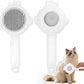 Zoocozy Cat Brush for Shedding, Dog Deshedding Brush, Pet Hair Removal Tool for Puppy Pitten(White)