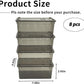 PINVNBY 8 PCS Reptile Feeding Box Portable Snake Breeding Box Lizard Cage Hatching Container 7.48"x4.92"x2.95" Transparent Plastic Pet Houses for Spider Scorpion Gecko Insect Tortoise Treefrog(Black)