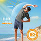Boladeci Men's Swim Shirt Short Sleeve UPF 50+ Sun Protection SPF UV Moisture Wicking Lightweight Quick Dry Rash Guard