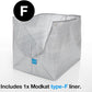 Modkat® Flip Litter Box, Front-Entry, Full Height Seamless Base, Reusable Litter Liner, Sifting Litter Scoop, 2X Bamboo Charcoal Filters