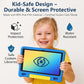 10.1 Inch Kids Tablet with Shockproof Case | Android 14, 64GB+8GB RAM, 12H Battery | Parental Control, Google Kids Space & Preloaded Educational Apps | WiFi 6, HD Display, Ages 3-12
