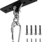 Heavy Bag Hanger, Punching Bag Stand with Locking Clip, 360° Swivel Wall Mount Ceiling Hook for Punching Bag/Aerial Yoga/Hammock/Sandbag/Swing Chair – Heavy-Duty Boxing Bag Mount (900LB Capacity)
