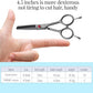 4.5" Dog Grooming Scissors - 2pcs Curved Scissors & Thinning Shears for Small Dog, Cat Face & Paws - Japan 440C (2Kit)