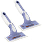 FurDozer X6 Pet Hair Remover & Auto Detailing Tool - Cat & Dog Hair Remover for Carpets, Car Interiors, Couches, Bedding, & Furniture - Reusable Pet Hair Removal Tool for Fur & Lint (Purple, 2-Pack)