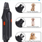 2 in 1 Dog Nail Clippers & Cat Nail Clippers Trimmers for Large Medium Small Dogs Cats Claw Trimmer Quick Sensor and Safety Guard USB Rechargeable Dogs Nail Trimmer with Catcher & 2 LED Lights