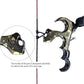 Compound Bow Aid Releaser with Wrist Straps and Adjustment Tool,Archery Release Aids with 3 Thumb Release Adjustable,Aluminum Alloy Aids.for Left and Right Handers.