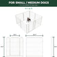 FXW Homeplus Unleashed Indoor Dog Playpen - Stress-Free and Safe Play, Heavy Duty 32 Inch 8 Wire Panels Dog Pen for Small and Medium Dogs, White│Patented