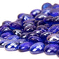18 LB Fire Glass Beads Fireglass Drops for Gas Fire Pit Fireplace Cobalt Blue Luster Reflective Decorative Glass Gems Rocks Pebbles Stone for Vase Fillers Aquarium Fish Tank Decoration (Cobalt Blue)