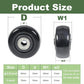 2.5" x 1.25" 4Pcs Push Cart Wheels 2.5 Inch PU Caster Wheels Just Wheel, 3/8" axle Small Plate Casters, Roller Wheel with Bearing Replacement Wheels for Laundry Cart Cargo Elevator Hand Truck