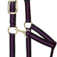 Weaver Equine Nylon Horse Halter, Triple-Ply Cheek Design, Original Non Adjustable Halters for Horses, Equine Tack,Average Size, Black