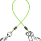 Dog Seat Belt Harness for Car,Dog Seatbelt of Coated Wire Leash Safety Restraint,No Chew Tether Cable Vehicle,Double Clips & Latch (Green, 32 inch/80 CM)