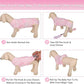 Kuoser Dog Surgery Recovery Suit, Anti Licking Pet Surgical Suit for Dogs Male Neuter, Female Dog Surgery Suit for Spay Subsititute E-Collar Cone, Dogs Body Suits After Surgery Pink Tie Dye L