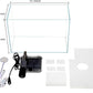 5 Gallon Glass Small Fish Tank, Betta Fish Tank Starter Kit with Filter, Lights, Lid.