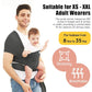 Acrabros Baby Wrap Carrier,Hands Free Baby Carrier Sling,Lightweight,Breathable,Softness,Perfect for Newborn Infants and Babies Shower Gift,Charcoal Grey