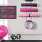 MRZZATA 5-Tiers Yoga Mat Holder Wall Mount, Metal Storage Rack for Mats/Wheels, Foam Roller and Block, Wall Rack with 3-Hooks for Hanging Stretching Strap, Resistance Bands, Yoga Accessories