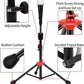 FDLS Baseball Batting tee for Adults and Youth Teens, Portable Tripod Stand Base Tee Easy Adjustable Height 27 to 46 inches for Hitting Training Practice, with Carrying Bag