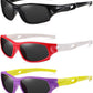 DYLB 3 Pack Flexible Kids Polarized Sunglasses For Boys Girls With Strap, Sport Sunglasses for Children Age 3-10.