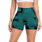 CHRLEISURE Women's 4 Packs Workout Gym Shorts, High Waisted Butt Lifting Scrunch Butt Seamless Booty Shorts