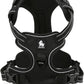 TRUE LOVE Truelove Adjustable No-Pull Dog Harness Reflective Pup Vest Harnesses Comfortable Control Brilliant Colors TLH5651(Black,M)
