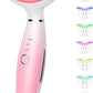7 Color Galvanic Machines - Red Light Therapy for Face and Neck, Face Massager Tool for Wrinkles, Double Chin, Vibrating Facial Massager with Thermals, Pink