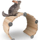 YKD Chinchilla Natural Birch Wood Flexible Platform Toy, Chinchilla Running Wheel Fence, Small Animal Climbing Toys for Guinea Pig Rabbit Hamsters Gerbils Rat and Other Small Animals