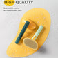 Self-Cleaning Dog & Cat Slicker Brush, Skin Friendly Deshedding Grooming Tool for Long or Short Haired Dogs Cats Rabbits, Dog Shedding Brush with Release Button - Mango