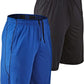 DEVOPS Men's 2-Pack Loose-Fit 10" Workout Gym Shorts with Pockets