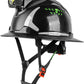 GREEN DEVIL Matrix Full Brim Hard Hat with Headlight Vented Construction Safety Helmet OSHA Approved Cascos De Construccion Work Hardhat for Men&Women