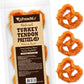 Afreschi Turkey Tendon Pretze (M) 3.17 oz, USA-Sourced Turkey Tendon, All Natural Human Grade Dog Chew, Hypoallergenic, Rawhide Alternative, Dog Treats for Medium Breeds