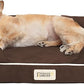 Chester Small Dog Bed - Orthopedic Memory Foam Mattress, Calming Couch, Wall Rim Pillow, Water Resistant, Washable Cover, Non-Slip, Cocoa Brown