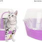 Covered Litter Box, Jumbo Hooded Cat Litter Box Holds Up to Two Small Cats Simultaneously,Extra Large Purple by Petphabet