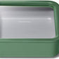 Caraway Glass Food Storage, 10 Cup Glass Container,Ceramic Coated Food Container,Easy to Store, Non Toxic, Non Stick Lunch Box Container with Glass Lids. Dishwasher, Oven,Square Shape,Sage