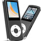 MP3 Player / MP4 Player, Hotechs MP3 Music Player with 64GB Memory SD Card Slim Classic Digital LCD 1.82'' Screen Mini USB Port with FM Radio, Voice Record (Black)