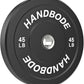 Bumper Plates 2 - Inch Olympic Weight Plate Set for Barbell, 10-55 lb Rubber Weights Sets for Home Gym, Strength Training Plate, Weight Lifting, Black
