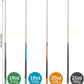 AKLOT Pool Cues,Set of 4 Pool 58" Cue Sticks Canadian Maple Wood Cue Stick for Professional Billiard Players 18 19 20 21 oz