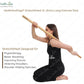 HealthAndYoga™ StretchNHeal Collapsible Multi-Use Wooden Yoga Stick - Regular and XL - Portable Posture Corrector Pole, Stretch Mobility Stick, Physical Workout Exercise Dowel