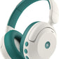 iClever BTH20 Active Noise Cancelling Headphones for Kids, 60H Play Time,Type C Fast Charging,Safe Volume 80dBA,Bluetooth5.4,Award-Winning Kids Headphones Wireless for iPad Tablet Airplane,White&Green