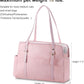 Dog Carrier Purse, Fashion Leather Pet Carrier with Pockets, Airline Approved Soft Sided Dog Carrying Bag for Puppy Cat Dog Pink