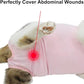 Cat Recovery Suit, Surgical Recovery Clothes for Abdominal Wound or Skin Disease, Cats Onesie After Surgery and Spay, E-Collar Alternative Pajama Suit (Pink, Large)