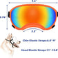 Medium Dog Sunglasses with Adjustable Strap UV Protection, Winproof Dog Puppy Sunglasses, Suitable for Medium Dog Pet Glasses, Dogs Eyes Protection,Soft Dog Goggles