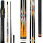 Carbon Fiber Pool Cue Stick 12.5mm Low Deflection Billiard Cue Stick Case Set with Little Extension