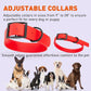 Dogline Biothane Waterproof Dog Collar Strong Coated Nylon Webbing with Black Hardware Odor- Proof for Easy Care Easy to Clean High Performance Fits Small Medium or Large Dogs, Cherry Red