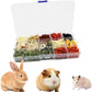 Bunny Treats, Treat Box with 15 Kind of Snacks for Rabbit, Hamster, Chinchilla, Guinea Pig and Other Small Pets, Chinchilla Treats, Guinea Pig Treats, Hamster Treats