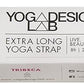 yogadesignlab YOGA DESIGN LAB | The Yoga Strap | Luxurious, Extra Long, Super Soft, Eco Printed | Studio Quality, Adjustable | Safely Stretch Further and Hold Longer | 8 ft Long