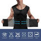 Odoland Men Body Shaper Compression Shirt, Adjustable Velcro Waist Trimmer Belt Intensity, Slimming Shapewear Tummy Control
