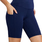 baleaf Women's 8"/ 5"/ 3" Biker Shorts High Waist Yoga Workout Gym Running Volleyball Spandex Shorts with Pockets